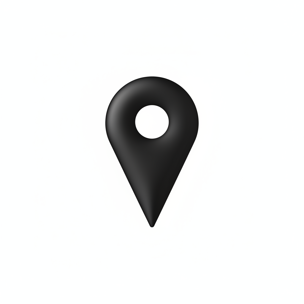 Location pin in black